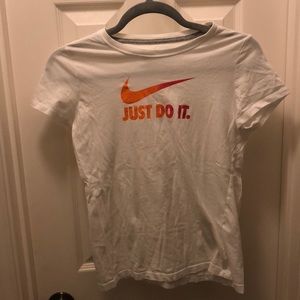 White Nike workout top